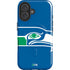NFL Seattle Seahawks Retro Logo iPhone 16 Magsafe Impact Case